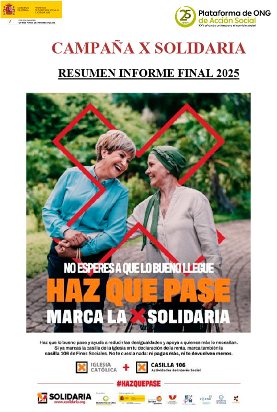 Resumen informe campaña X Solidaria 2025