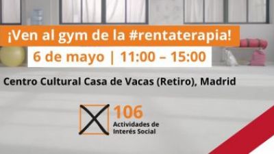 Las ONG organizan  el primer POP UP GYM solidario para practicar la Rentaterapia