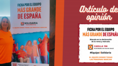 Únete al equipo más grande de España, marcando la X Solidaria en tu declaración de la renta, y ayuda a millones de personas